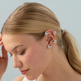 Lorena® Diamond Butterfly Ear-clip