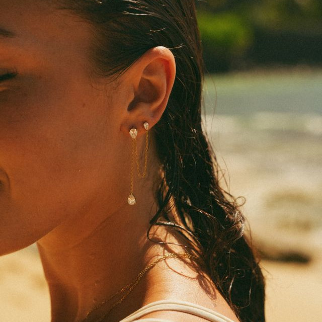 Roselle Diamond Studs
