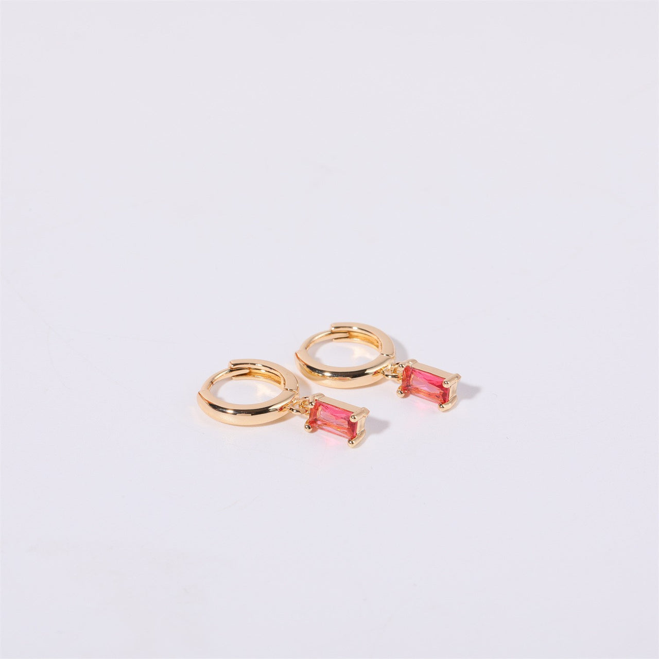 Bella Birthstone Huggies Earrings