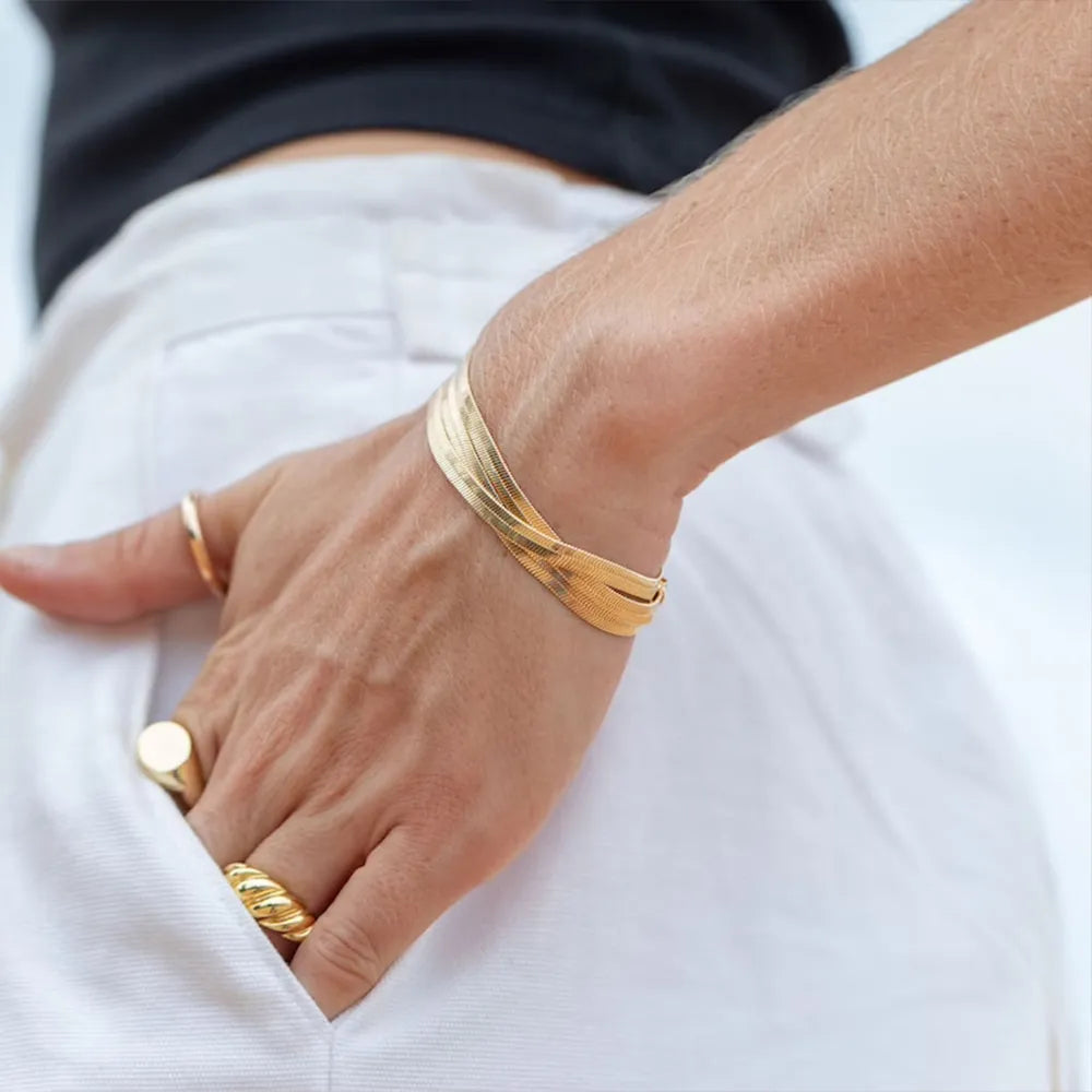 Chelsea Herringbone Bracelet (Bundle)
