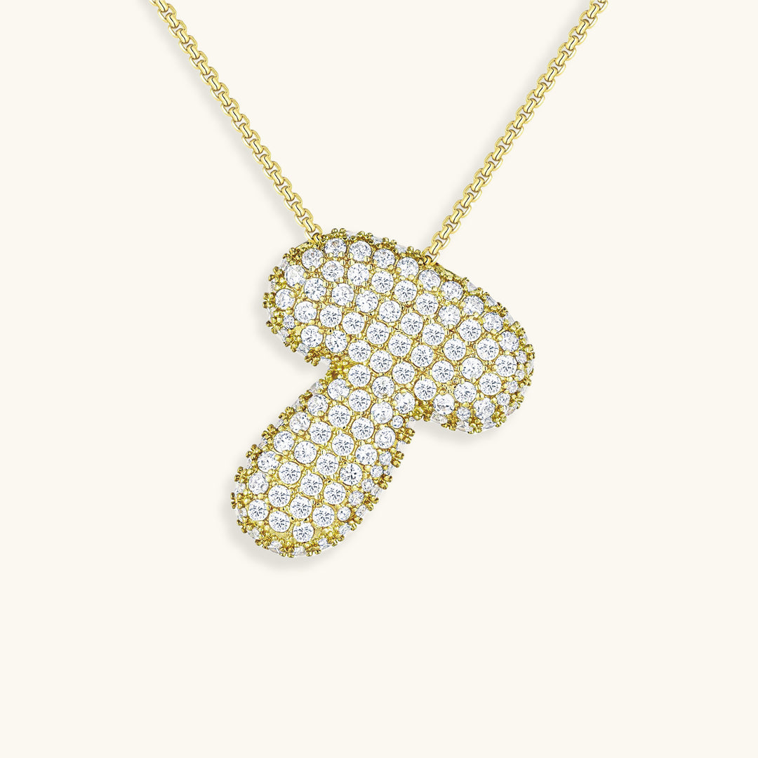 Hailey Bubble Initial Necklace