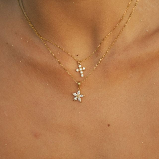 Ocean Cross Necklace