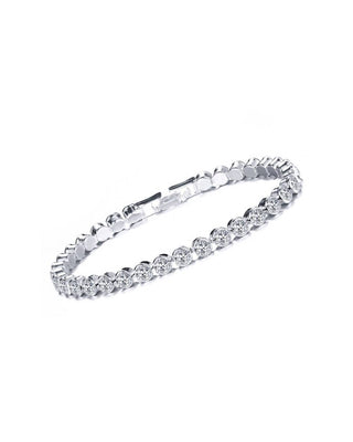 Gabbana® ZOLA Silver Tennis Bracelet.