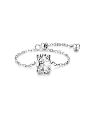 Addison® Adjustable Oval Diamond Chain Ring