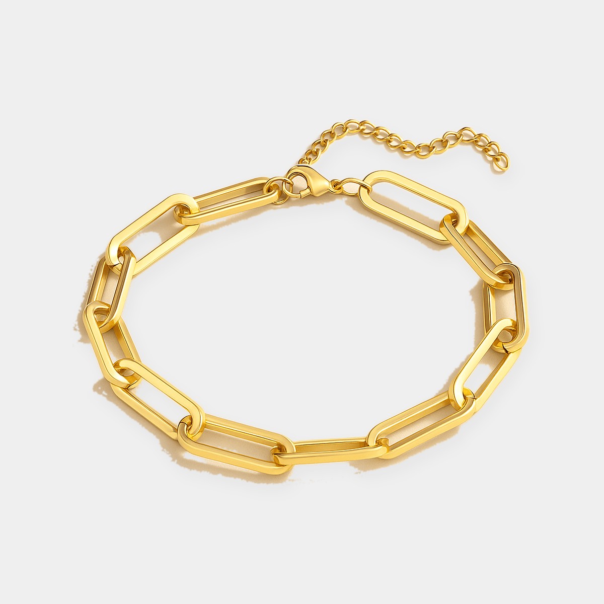 Tulum Chunky Paperclip Bracelet – Louise Carter