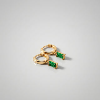 Bella Birthstone Huggies Earrings