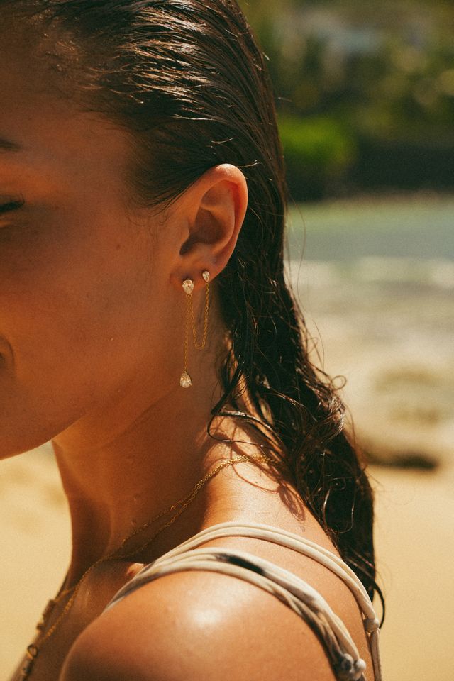 Roselle Diamond Studs