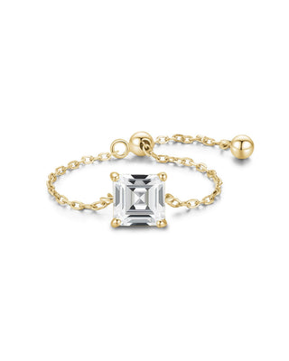Addison® Adjustable Princess Diamond Chain Ring