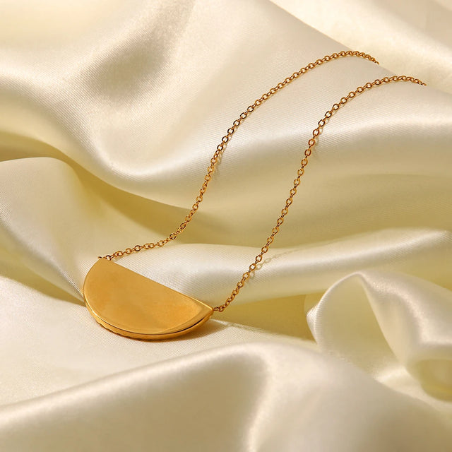 Ellie® Sunburst Semicircle Necklace