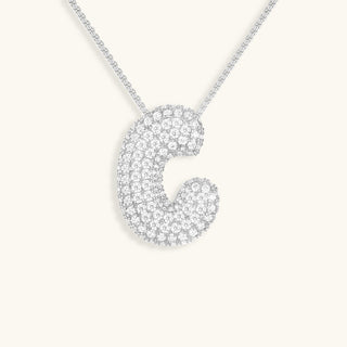 Hailey Bubble Initial Necklace