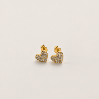 Capri Heart Studs