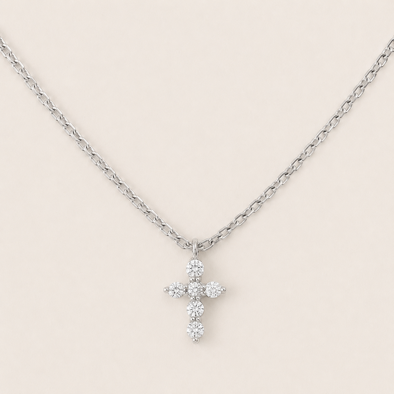 Cascade Cross Necklace