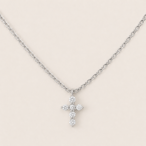 Cascade Cross Necklace – Louise Carter