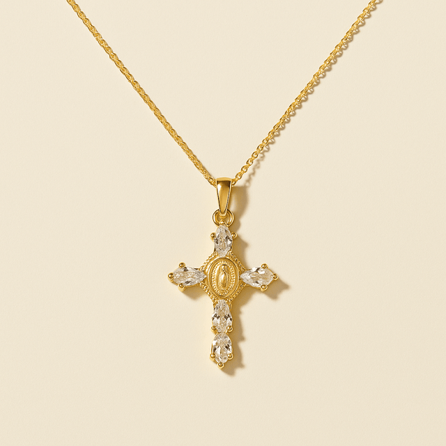 Valerie® Virgin Mary Cross Pendants