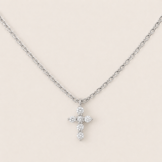 Cascade Cross Necklace