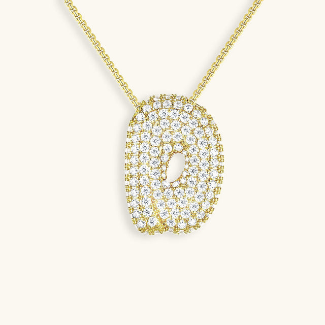 Hailey Bubble Initial Necklace
