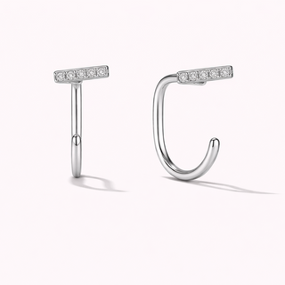 Diamond Bar Comfort Earrings