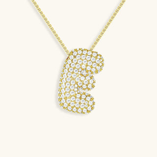 Hailey Bubble Initial Necklace