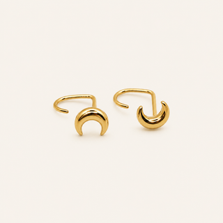 Gold Moon Comfort Earrings