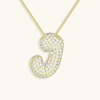 Hailey Bubble Initial Necklace