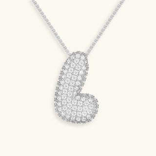 Hailey Bubble Initial Necklace