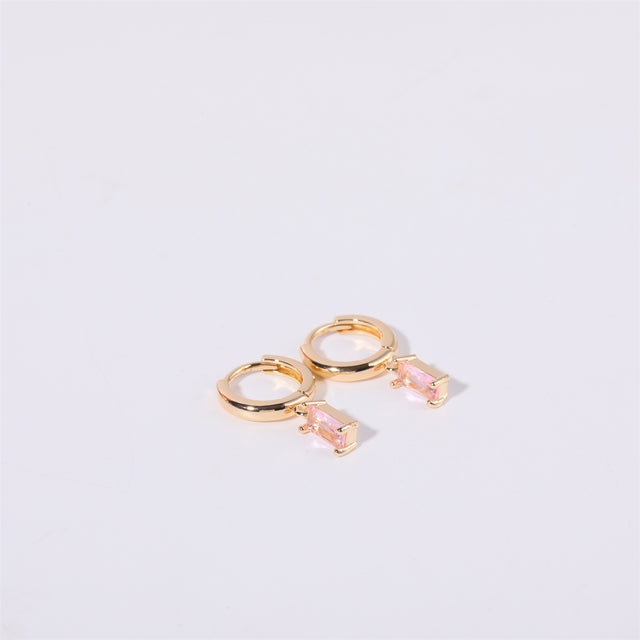 Bella Birthstone Huggies Earrings