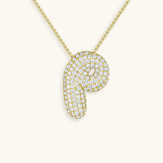 Hailey Bubble Initial Necklace