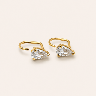 Pear diamond Comfort Earrings