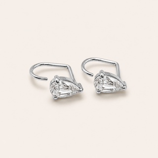 Pear diamond Comfort Earrings