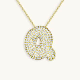 Hailey Bubble Initial Necklace