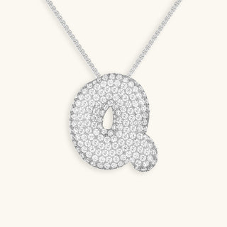 Hailey Bubble Initial Necklace