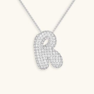 Hailey Bubble Initial Necklace