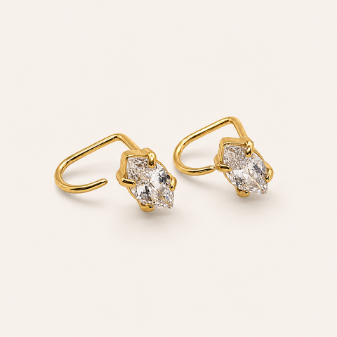 Rhombus diamond Comfort Earrings