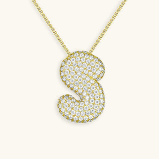 Hailey Bubble Initial Necklace