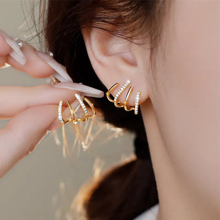 Rhoni® Quatro Diamond Illusion Earrings