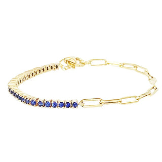 Fae® Paperclip Chain Tennis Bracelet