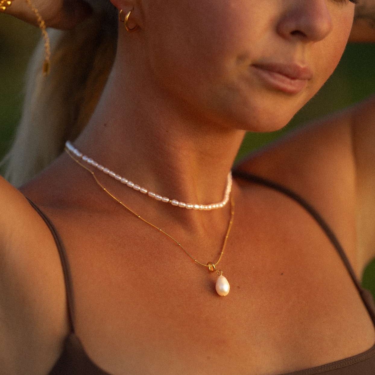 Isola Pearl Pendant Necklace (Bundle)