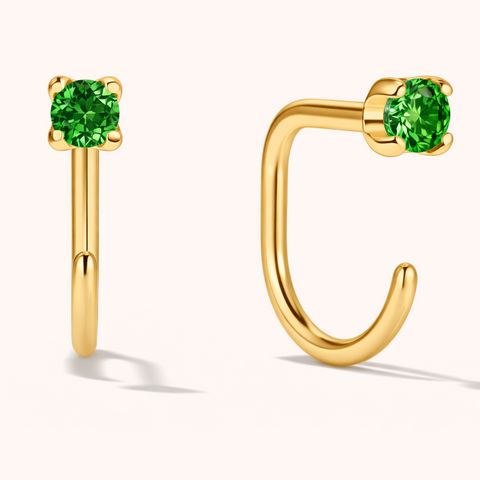 Summer Star Comfort Earrings Emerald Earrings