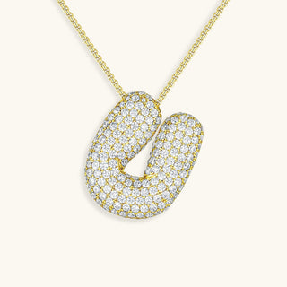 Hailey Bubble Initial Necklace