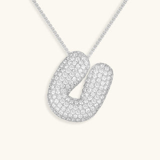 Hailey Bubble Initial Necklace