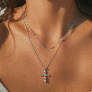 Pure Grace Necklace lifestyle on model