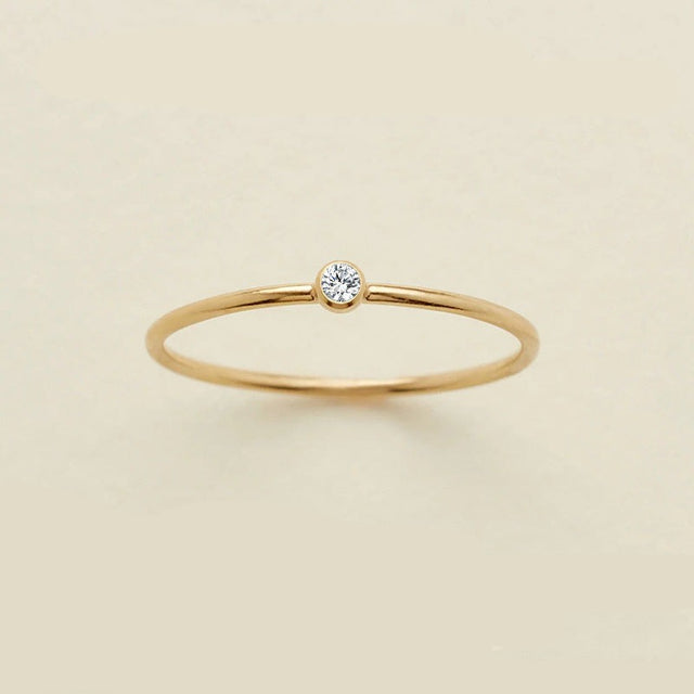 Dainty Birthstone Ring