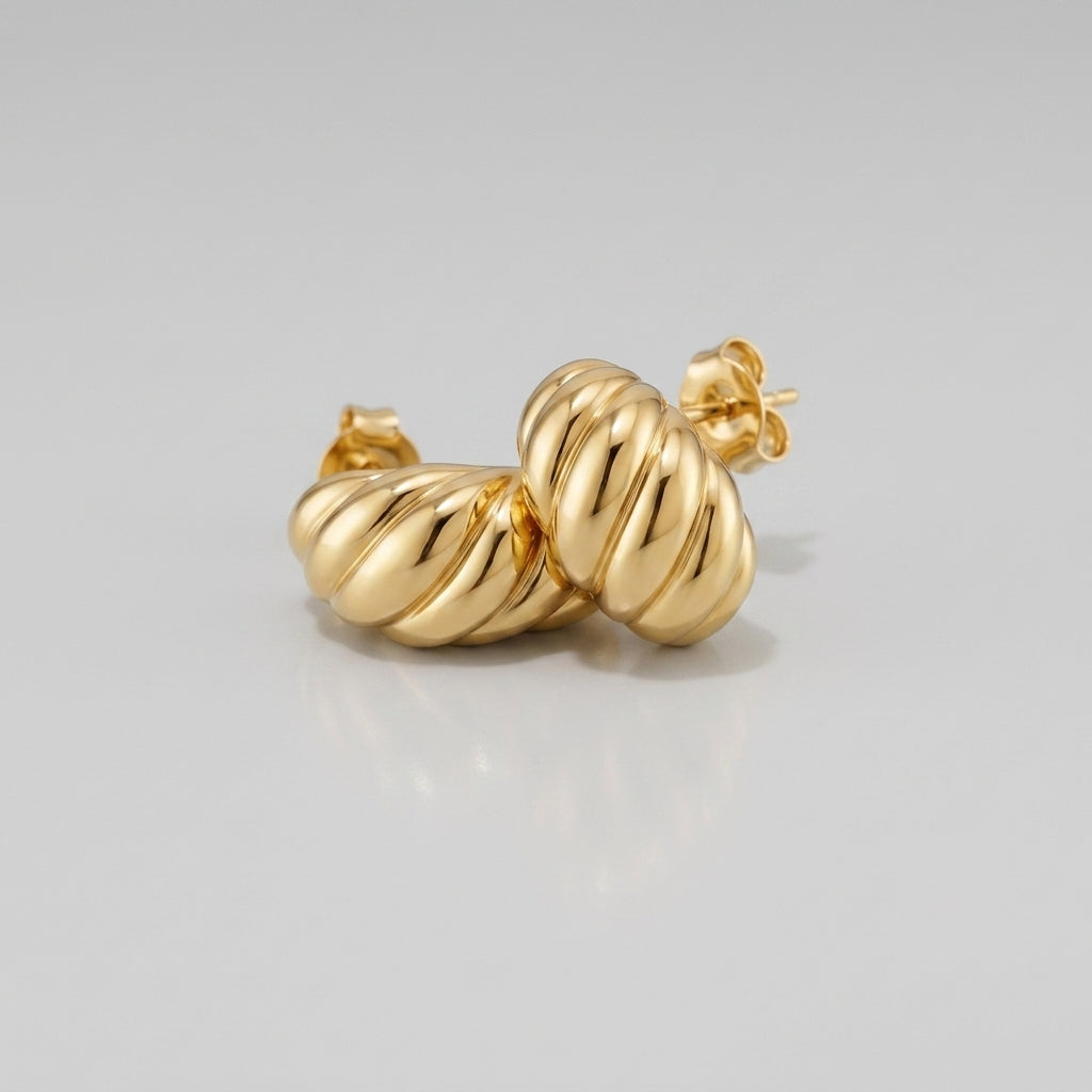 Croissant Huggie Earrings