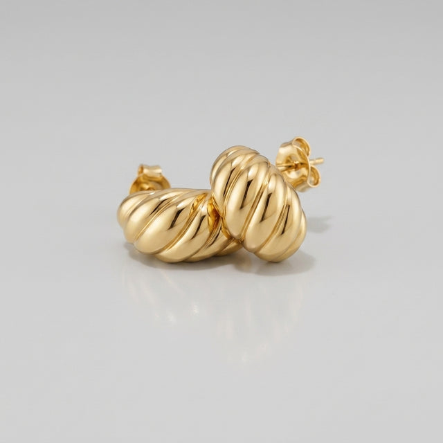 Croissant Huggie Earrings