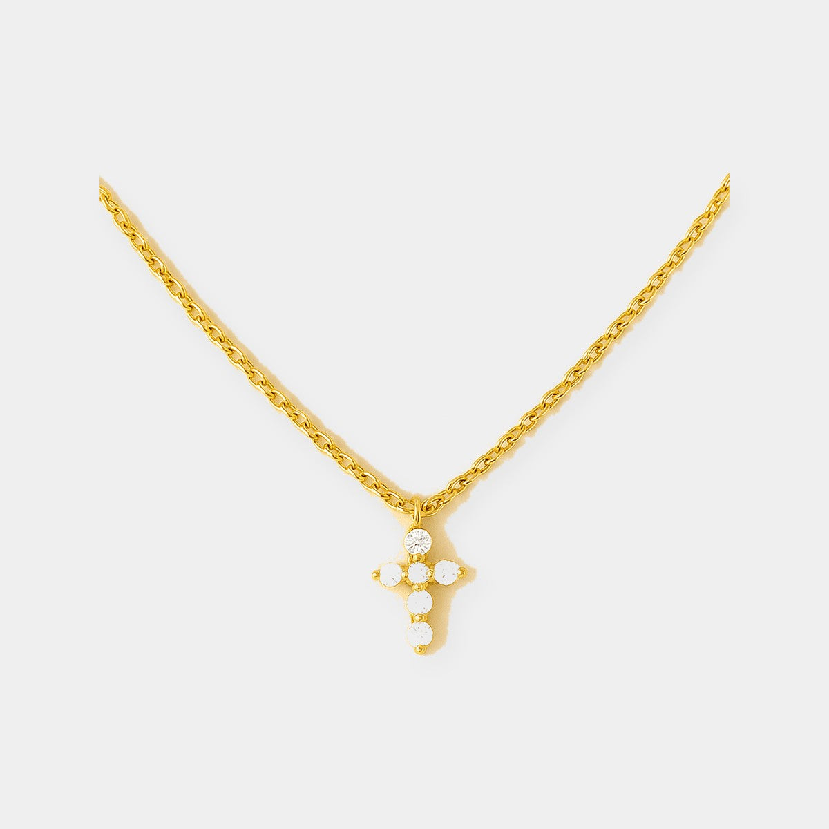 Cascade Cross Necklace – Louise Carter