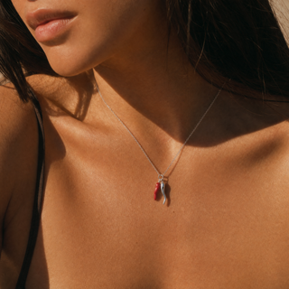 Catalonia Necklace lifestyle on model