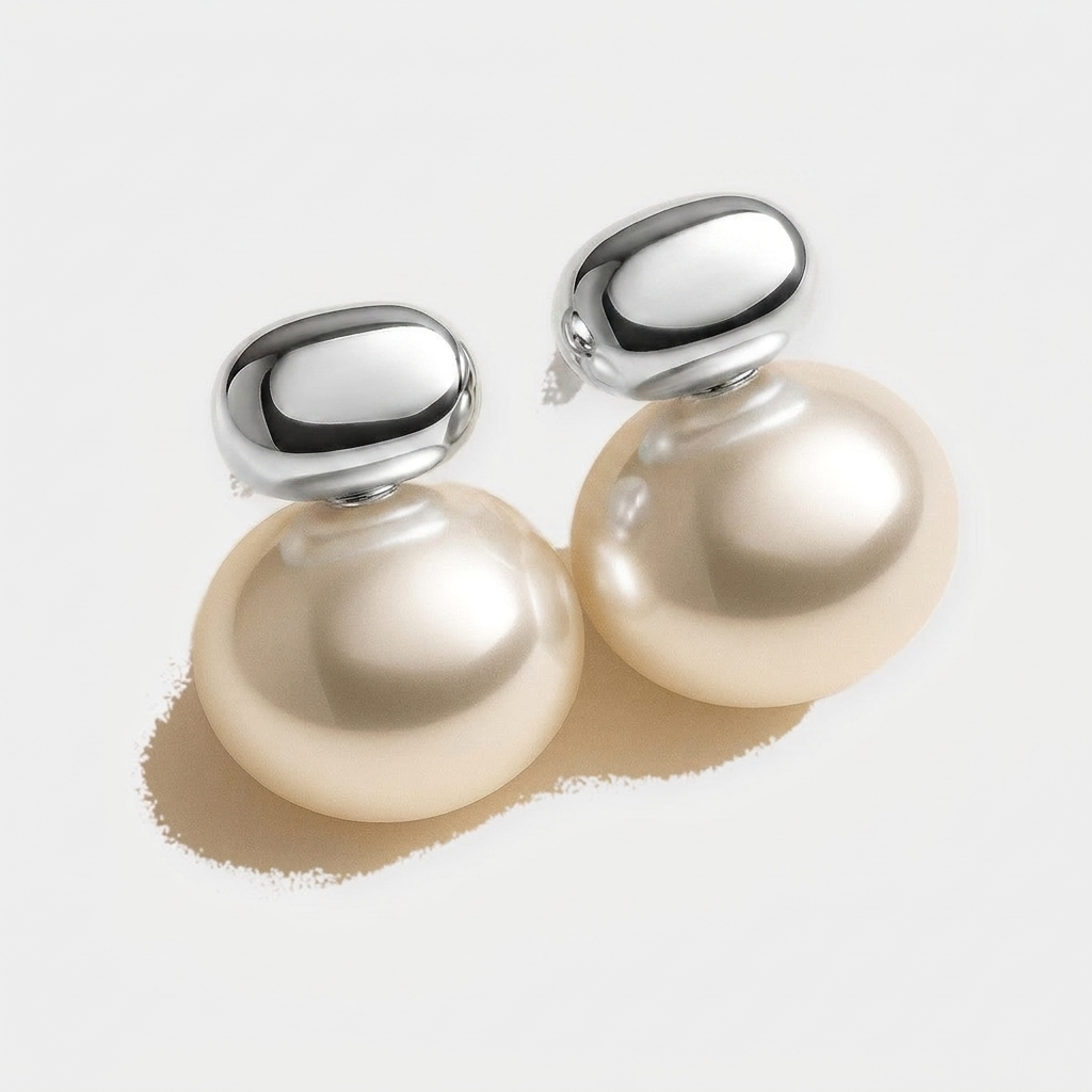 Loom Earrings — Silver