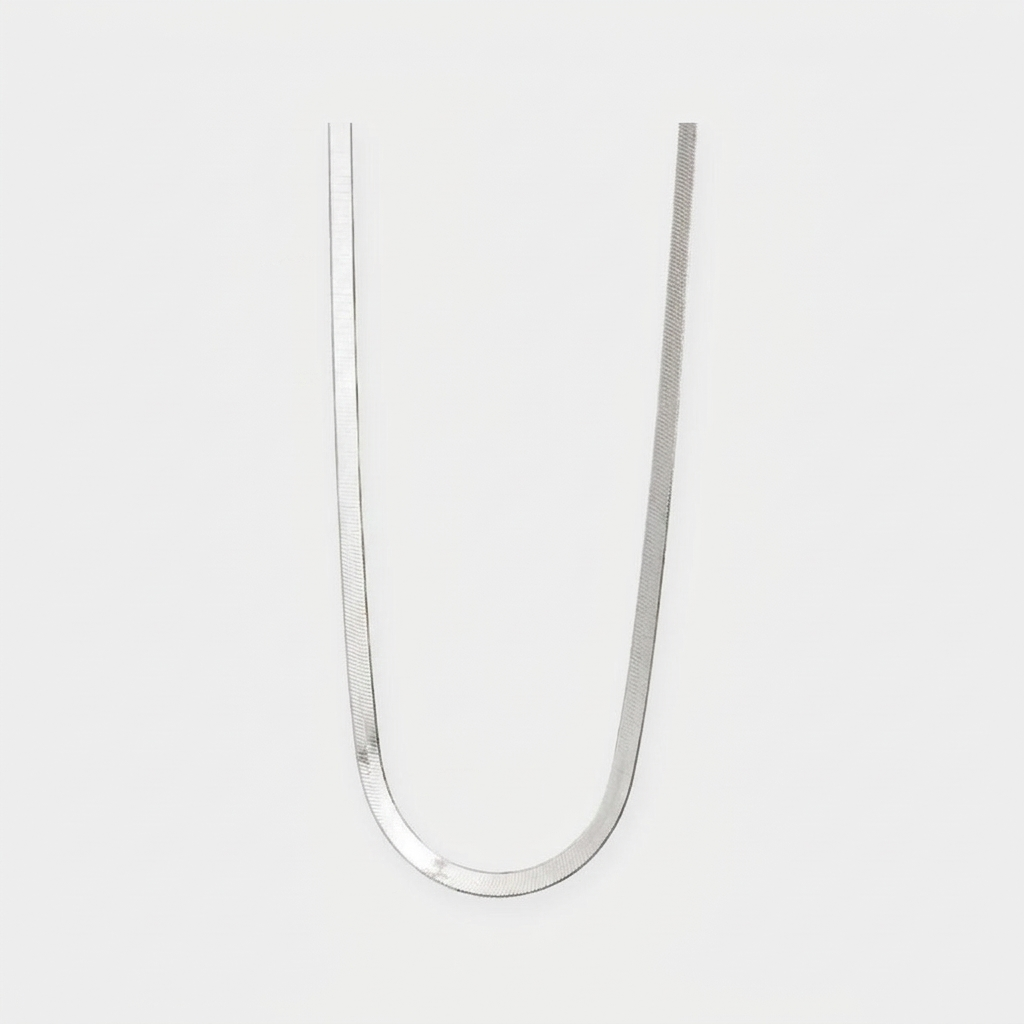 Chelsea Herringbone Necklace (Bundle) — Silver