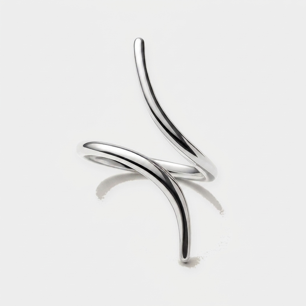 Noosa Swirl Ring — Silver