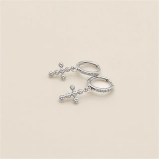 Lumi Cross Hoops